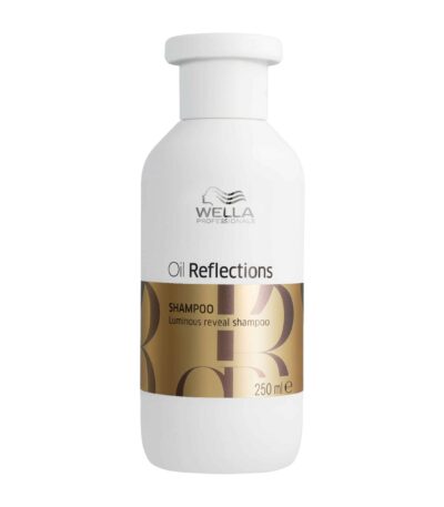 Wella Professionals Oil Reflections Luminous Reveal Shampoo 250ml Πολυτελές σαμπουάν που θρέφει και αναδομεί τη δομή της τρίχας, αφήνοντας τα μαλλιά λεία και φωτεινά.