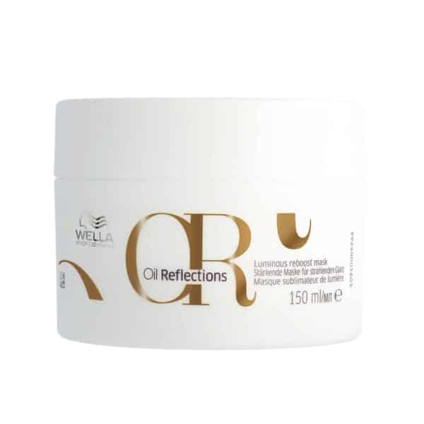 Wella Professional Oil Reflections Reboost Mask για όλους τους τύπους μαλλιών, θρέφει και αναπληρώνει τα κενά στη δομή των μαλλιών, χαρίζοντάς τους απαλότητα
