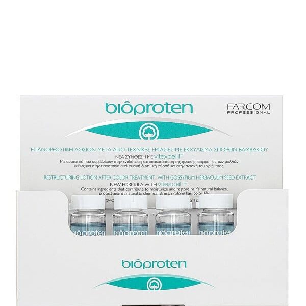 Bioproten Επανορθωτική Λοσιόν 12*10ml Επανορθωτική λοσιόν μαλλιών για χρήση μετά από τεχνικές εργασίες.