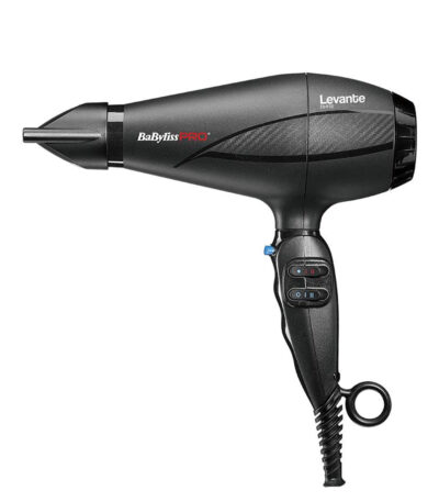 Babyliss Pro BAB6950IE Levante Ionic Πιστολάκι μαλλιών 2100W Μαύρο, που διαθέτει υψηλή ισχύ με δυνατή ροή αέρα για γρήγορο στέγνωμα και φορμάρισμα των μαλλιών. Παρέχει λειτουργία ιονισμού, μια τεχνολογία που βοηθάει στο να μην ηλεκτρίζονται τα μαλλιά, προσφέρει περισσότερο όγκο και δεν επιτρέπει το φριζάρισμά τους.