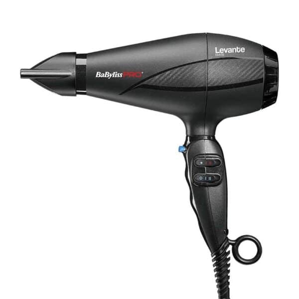 Babyliss Pro BAB6950IE Levante Ionic Πιστολάκι μαλλιών 2100W Μαύρο, που διαθέτει υψηλή ισχύ με δυνατή ροή αέρα για γρήγορο στέγνωμα και φορμάρισμα των μαλλιών. Παρέχει λειτουργία ιονισμού, μια τεχνολογία που βοηθάει στο να μην ηλεκτρίζονται τα μαλλιά, προσφέρει περισσότερο όγκο και δεν επιτρέπει το φριζάρισμά τους.