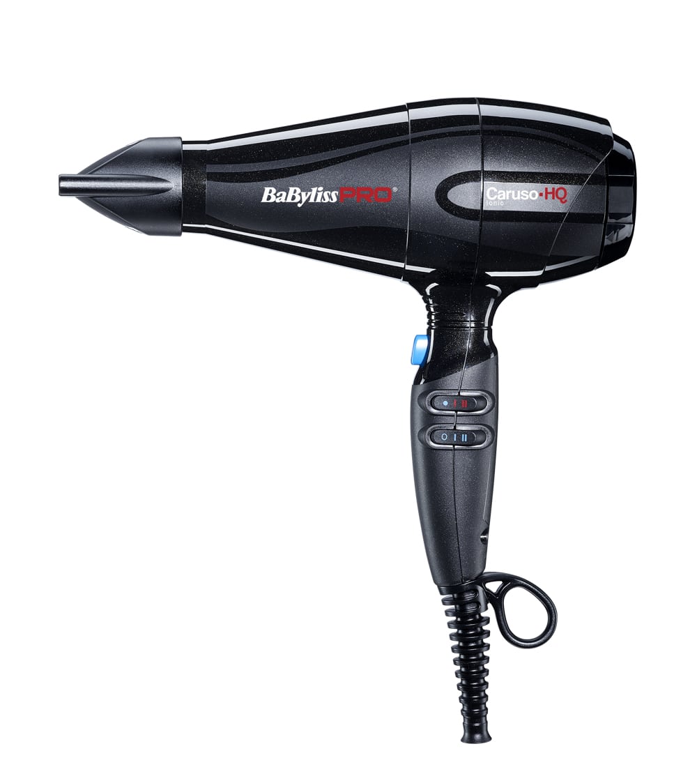 28565 - GoHair.gr Babyliss Pro BAB6970IE Caruso Ionic Ισχυρό επαγγελματικό Πιστολάκι μαλλιών 2400W Μαύρο, που διαθέτει κινητήρα AC υψηλής απόδοσης και μεγάλης διάρκειας ζωής