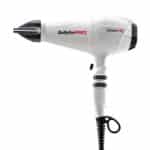 Babyliss Pro BAB6970WIE Caruso Ionic Ισχυρό επαγγελματικό Πιστολάκι μαλλιών 2400W Λευκό που διαθέτει κινητήρα AC υψηλής απόδοσης και μεγάλης διάρκειας ζωής