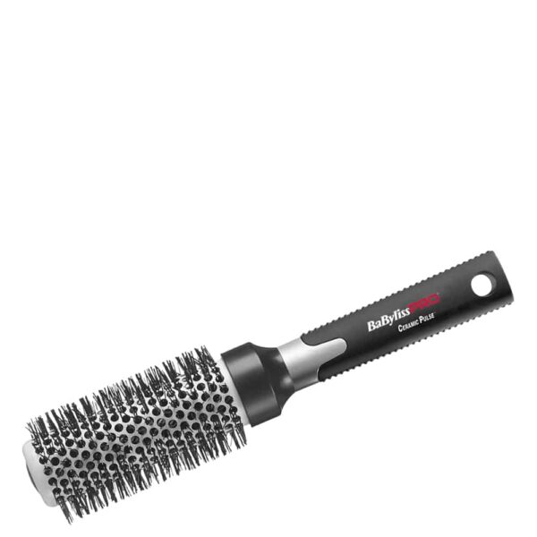 Babyliss Pro BABCB2E Βούρτσα Κεραμική 32mm, κατάλληλη για ίσιωμα του μαλλιού με πιστολάκι που διατηρεί την θερμοκρασία για λάμψη και λείανση με αντιολισθητική λαβή για να μην γλιστράει.