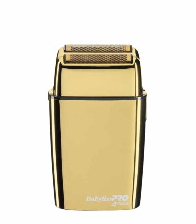 Επαγγελματική κουρευτική, Ξυριστική Μηχανή 2 Κεφαλών Babyliss Pro 4Artists Shaver FXFS2E με χρυσό περίβλημα. Με μοτέρ υψηλής ροπής για μεγάλη ισχύ και ταχύτητα.