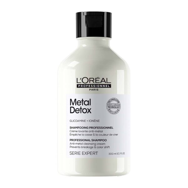 L'Oreal Professionel Metal Detox Shampoo Σαμπουάν Αποτοξίνωσης Μαλλιών Τα μαλλιά γίνονται πιο δυνατά. Το χρώμα διαρκεί περισσότερο με 2x περισσότερη λάμψη
