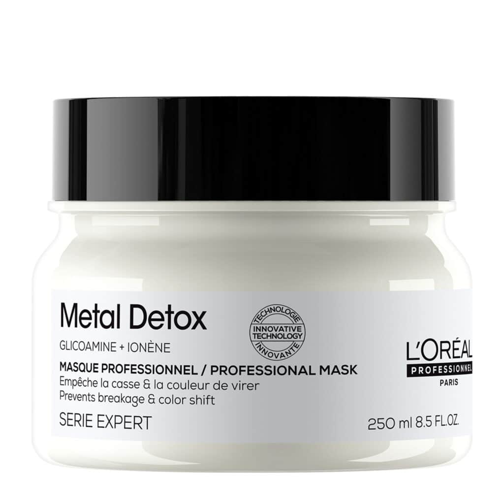 L'Oreal Professionel Metal Detox Mask 250ml Μάσκα αποτοξίνωσης μαλλιών. Τα μαλλιά γίνονται πιο δυνατά. Το χρώμα διαρκεί περισσότερο με 2x περισσότερη λάμψη. Επαγγελματική εγγύηση για τη  βαφή, το balayage και το ξάνοιγμα.