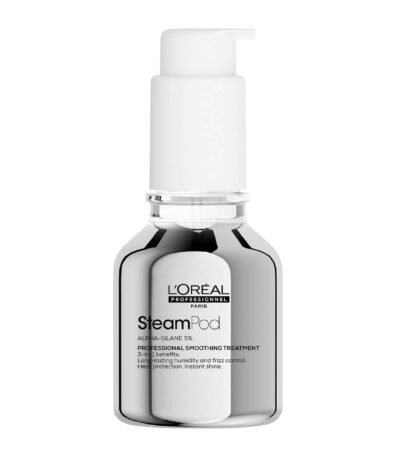 L’Oréal Professionnel SteamPod Smoothing Treatment 50ml Προστατεύει κάθε τύπο μαλλιών από τη θερμότητα & την υγρασία. 3-σε-1 επαγγελματική περιποίηση λείανσης για όλους τους τύπους μαλλιών.