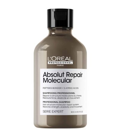 L'Oreal Professionel Absolut Repair Molecular Shampoo 300ml Σαμπουάν Επανόρθωσης Χωρίς Θειικά Άλατα Για Ταλαιπωρημένα Μαλλιά - Επανορθώνει και ενδυναμώνει τα μαλλιά. - + 86% απαλότητα¹. - Για όλους τους τύπους ταλαιπωρημένων μαλλιών. ¹Εργαστηριακό τεστ