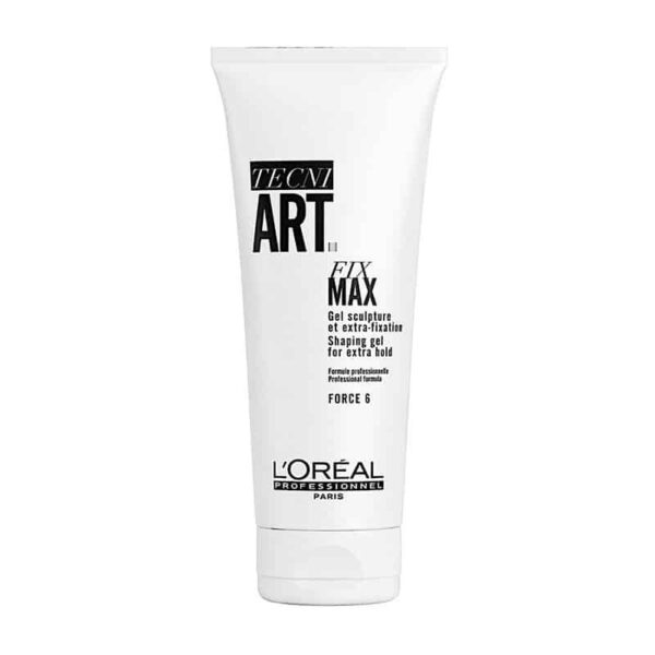 L'Oreal Professionnel Tecni Art Fix Max 200ml Gel με πολύ δυνατό κράτημα με ένα ευχάριστο και αναζωογονητικό άρωμα, για απαλά και λαμπερά μαλλιά.