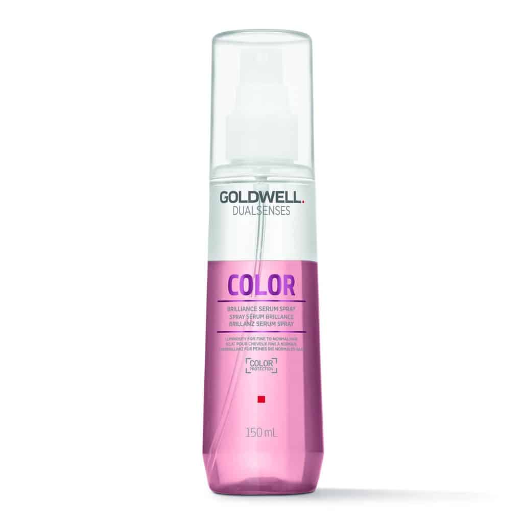 Goldwell Dualsenses Color Brilliance Serum Spray για λείανση της Goldwell, κατάλληλo για βαμμένα μαλλιά. Αποτρέπει το φριζάρισμα και διευκολύνει το βούρτσισμα