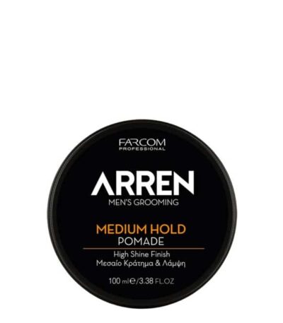 Πομάδα μαλλιών με μεσαίο κράτημα για λάμψη στο αποτέλεσμα.