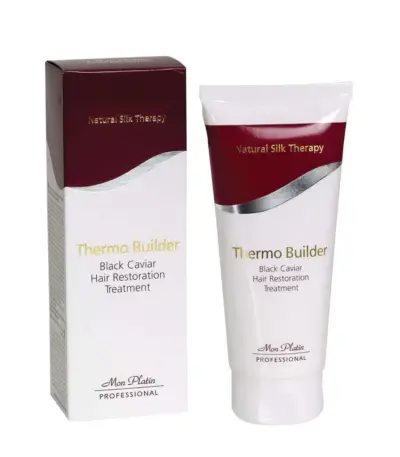 Mon Platin Thermo Builder Treatment With Black Caviar Θερμο–Αναδομητής, προϊόν για αναδόμηση & αποκατάσταση των μαλλιών στη διάρκεια εργασιών με πιστολάκι