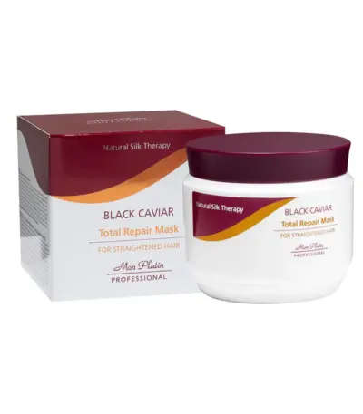 Mon Platin Black Caviar Hair Mask for Straightened Hair 250ml Θεραπεία Θρέψης, Επανόρθωσης & Λείανσης. Διατηρεί το ίσιωμα για μεγάλο χρονικό διάστημα