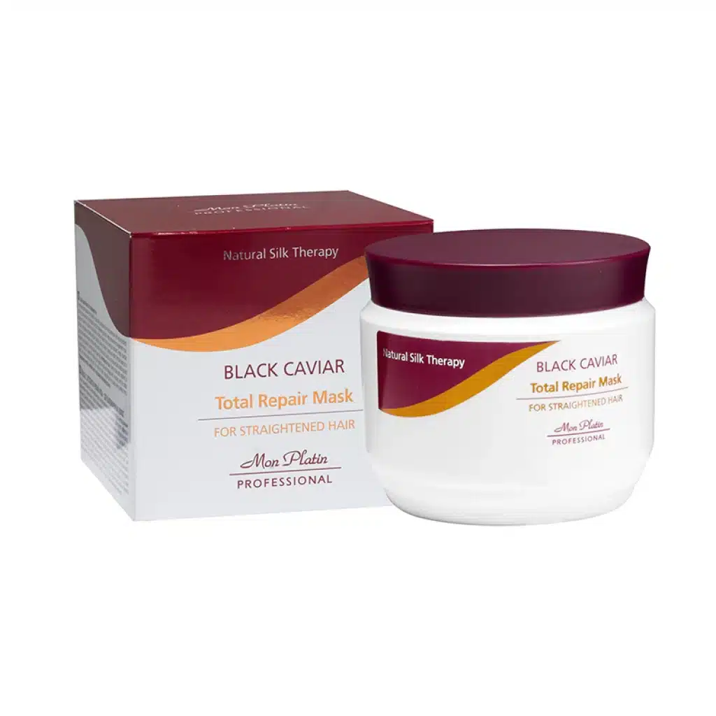 Mon Platin Black Caviar Hair Mask for Straightened Hair 250ml Θεραπεία Θρέψης, Επανόρθωσης & Λείανσης. Διατηρεί το ίσιωμα για μεγάλο χρονικό διάστημα