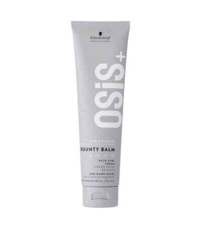 Schwarzkopf Professional Osis Bounty Balm ενισχύει τα σγουρά και κυματιστά μαλλιά διατηρώντας τη φυσική τους κίνηση, μειώνοντας το φριζάρισμα προσθέτοντας λάμψη