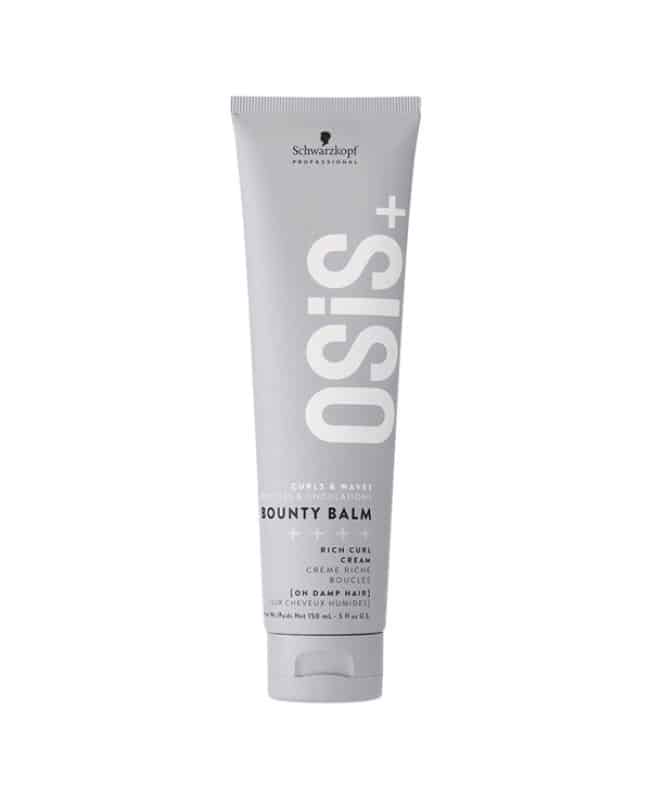 Schwarzkopf Professional Osis Bounty Balm ενισχύει τα σγουρά και κυματιστά μαλλιά διατηρώντας τη φυσική τους κίνηση, μειώνοντας το φριζάρισμα προσθέτοντας λάμψη