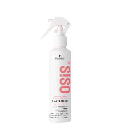 Schwarzkopf Professional Osis Flatliner είναι ειδικά σχεδιασμένο για καθημερινή χρήση με εργαλεία θερμότητας. Προσφέρει προστασία από τη θερμότητα έως και 230°C