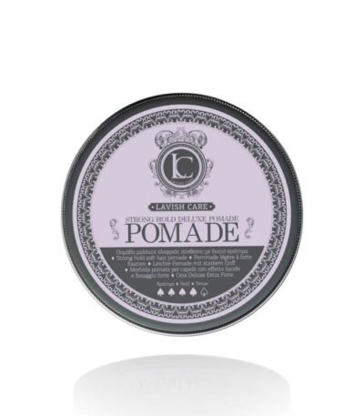 Lavish Care Strong Hold Deluxe Pomade ελαφριάς σύνθεσης με δυνατό κράτημα δίνοντας τον απόλυτο έλεγχο και ακρίβεια στα διάφορα look χωρίς να βαραίνει τα μαλλιά.