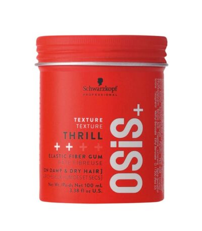 Schwarzkopf Professional Osis+ Thrill 100ml Σχεδιασμένη για να τονίζει όλους τους τύπους μαλλιών, η OSiS Thrill είναι μια ελαστική, ινώδης κρέμα με μεσαίο κράτημα που δημιουργεί επαναπλάσιμο διαχωρισμό και ενισχύει τη λάμψη, ενώ παράλληλα μειώνει το φριζάρισμα και τις φύτρες.