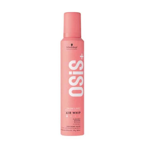 Schwarzkopf Professional Osis+ Air Whip είναι ένας αφρός με ελαστικό και ελαφρύ κράτημα που μπορεί να αυξήσει το κράτημά του με τη δημιουργία στρώσεων