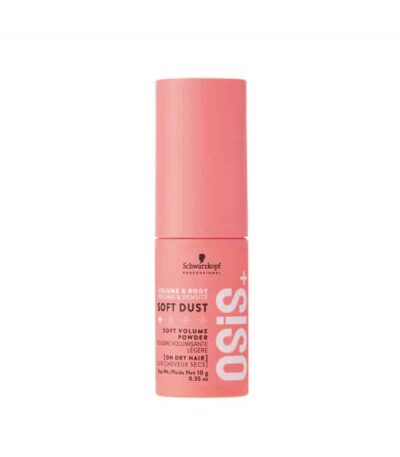 Schwarzkopf Professional Osis+ Soft Dust 10g Ειδικά σχεδιασμένο για μακριά μαλλιά, το OSiS Soft Dust είναι μια πούδρα για όγκο με ελαφρύ κράτημα, που αυξάνει ορατά την πυκνότητα των μαλλιών ενώ τα διατηρεί απαλά και ελαστικά.