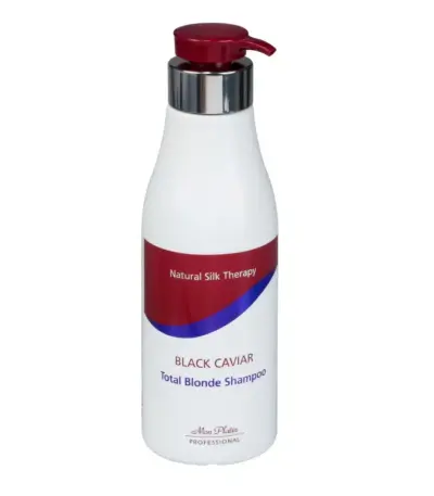 Mon Platin Black Caviar Total Blond Shampoo 500ml Σαμπουάν για Ξανθά Μαλλιά. Θεραπεία με ειδική σύνθεση για το συχνό λούσιμο σε ξανθά, λευκά ή ανοιχτά μαλλιά.