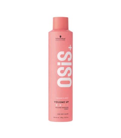 Schwarzkopf Professional Osis+ Volume Up 300ml Ειδικά σχεδιασμένο για τα πιο μακριά μαλλιά χωρίς σώμα και κράτημα, το OSiS Volume Up είναι ένα spray για όγκο, αφού ενισχύει άμεσα την υφή με εντυπωσιακό όγκο, ενώ παράλληλα καταπολεμάει τον στατικό ηλεκτρισμό.