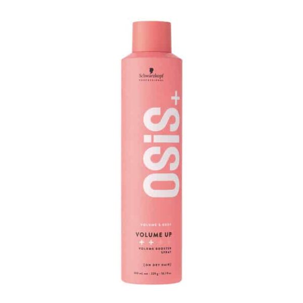 Schwarzkopf Professional Osis+ Volume Up 300ml Ειδικά σχεδιασμένο για τα πιο μακριά μαλλιά χωρίς σώμα και κράτημα, το OSiS Volume Up είναι ένα spray για όγκο, αφού ενισχύει άμεσα την υφή με εντυπωσιακό όγκο, ενώ παράλληλα καταπολεμάει τον στατικό ηλεκτρισμό.