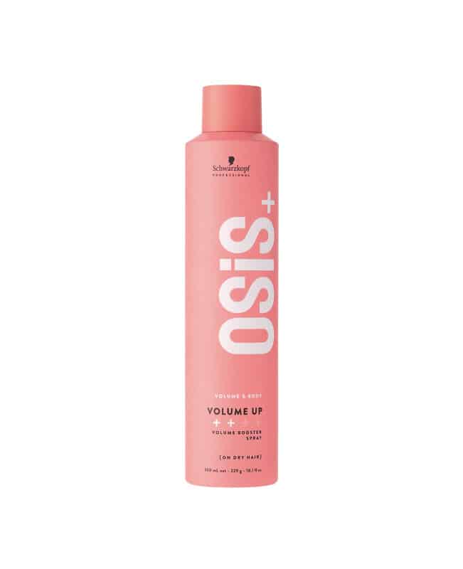 Schwarzkopf Professional Osis+ Volume Up 300ml Ειδικά σχεδιασμένο για τα πιο μακριά μαλλιά χωρίς σώμα και κράτημα, το OSiS Volume Up είναι ένα spray για όγκο, αφού ενισχύει άμεσα την υφή με εντυπωσιακό όγκο, ενώ παράλληλα καταπολεμάει τον στατικό ηλεκτρισμό.