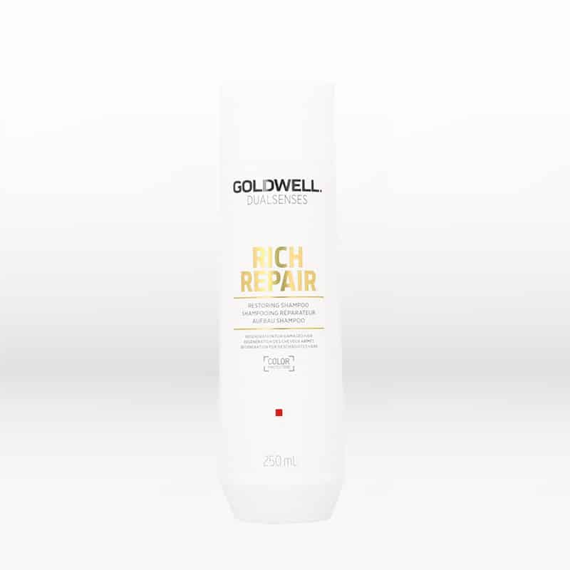 goldwell-dualsenses-rich-repair-restoring-shampoo-250ml - GoHair.gr Σαμπουάν για ξηρά και ταλαιπωρημένα μαλλιά, περιέχει microPROtec complex και IntraLipid.
