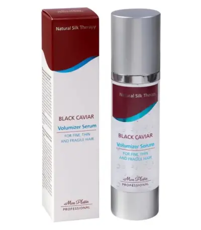 Mon Platin Black Caviar Volumizer Serum for Fine Thin Hair 100ml Ενισχυμένος Ορός για την επανόρθωση των εύθραυστων μαλλιών και τη διατήρηση της δομής της τρίχας.