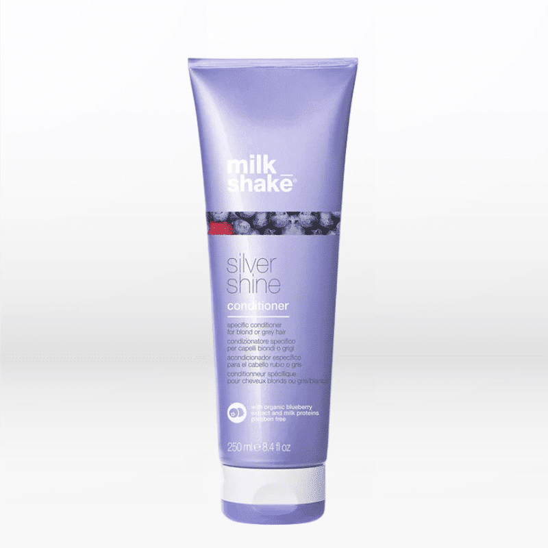 milk-shake-silver-shine-conditioner-250ml - GoHair.gr Conditioner Silver για ξανθά, λαμπερά γκρίζα ή λευκά μαλλιά.
