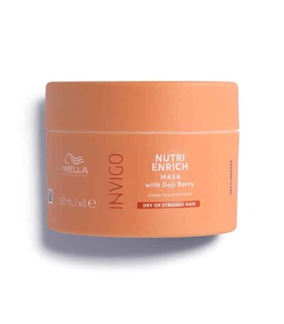 Wella Professional Invigo Nutri Enrich Mask Deep Nourishing για ξηρά ή ταλαιπωρημένα μαλλιά με γκότζι μπέρι αναπληρώνει και ενυδατώνει σε βάθος