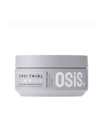 Schwarzkopf Professional Osis+ Tipsy Twirl είναι ένα jelly για μπούκλες που ενισχύει την υφή. Χαρίζει σχήμα στα φυσικά κυματιστά και σγουρά μαλλιά με μεσαίο κράτημα και προσφέρει ανάλαφρο όγκο χωρίς σκληρή αίσθηση, μειώνοντας παράλληλα το φριζάρισμα για να αφήσει τα μαλλιά απαλά και διαχειρίσιμα.