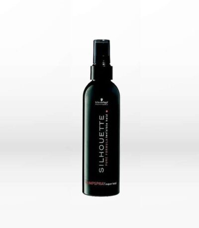 Schwarzkopf Professional Silhouette Super Hold Pump Spray για πολύ δυνατό κράτημα που δημιουργεί σχήματα με ακρίβεια στη δομή.  Χαρίζει στα μαλλιά λάμψη.