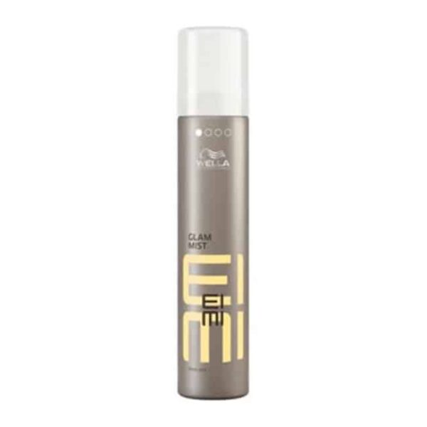 Wella Professional EIMI Glam Mist 200ml Tο mist λάμψης προστατεύει τα μαλλιά από τις επιπτώσεις της υγρασίας και των επιβλαβών ακτίνων UV, ενώ προσδίδει λάμψη που διαρκεί χωρίς να τα κολλάει.
