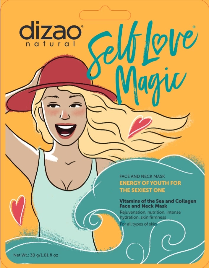 DIZAO_Vitamin-of-the-sea-and-collagen-face-and-neck-mask-FRONT - GoHair.gr Dizao Vitamins of the Sea and Collagen Face and Neck Mask 30gr 1pc Αναζωογόνηση, θρέψη, έντονη ενυδάτωση, σφριγηλότητα δέρματος