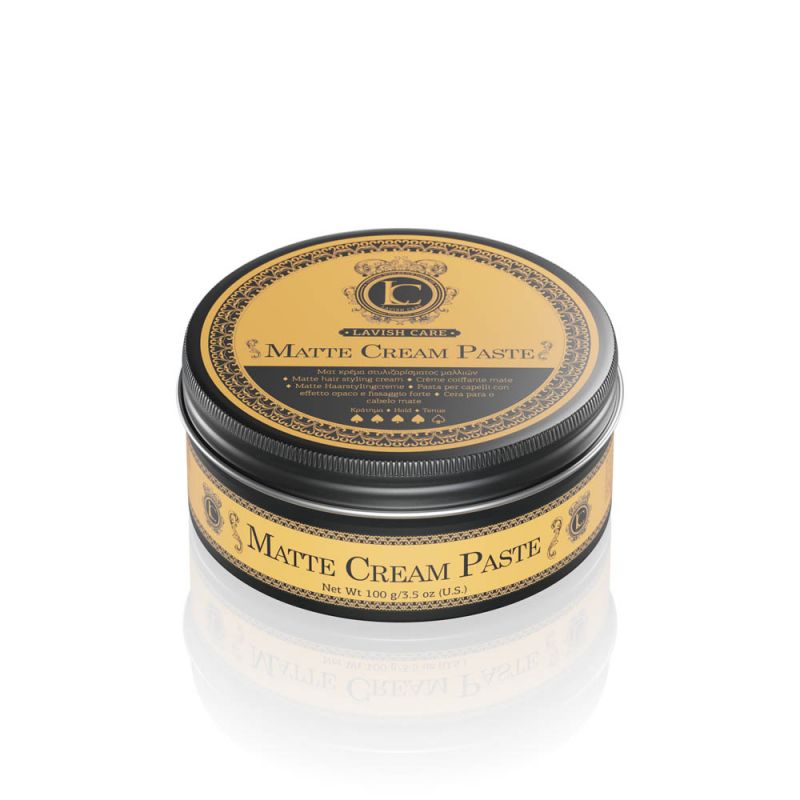Lavish Care Matte Cream Paste 100gr Kρεμώδης εύπλαστη πάστα για ματ αποτέλεσμα με απόλυτο έλεγχο στα μαλλιά σας. Άμεσο κράτημα που μένει όλη μέρα.