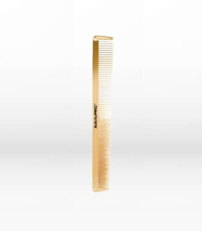Babyliss Pro Μεταλλική Χτένα Χρυσή Επαγγελματική χτένα βαφής κομμωτηρίου κατάλληλη για χτένισμα και για την τεχνική της βαφής. Χτένα κατασκευασμένη από εξαιρετικά λεπτό και ελαφρύ ανοξείδωτο ατσάλι.