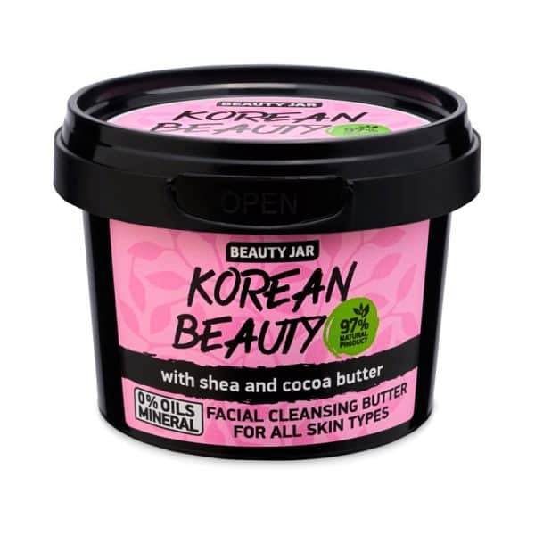 Beauty Jar "Korean Beauty" Βούτυρο Καθαρισμού Προσώπου SHEA και Βούτυρο Κακάο. Για όλους τους τύπους επιδερμίδας. Χωρίς SLS, Parabens και πειράματα σε ζώα.
