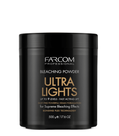 Σκόνη αποχρωματισμού υψηλής απόδοσης για φυσικά ή βαμμένα μαλλιά για ξάνοιγμα έως και 9 τόνους.