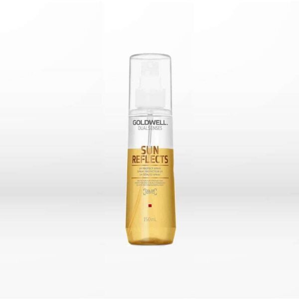 Goldwell Dualsenses Sun Reflects Uv Protect Spray 150ml Προστατεύει αμέσως από τις επιδράσεις του ήλιου, την πισίνα και το θαλασσινό νερό και από το ξεθώριασμα του χρώματος λόγω των ακτίνων UV.