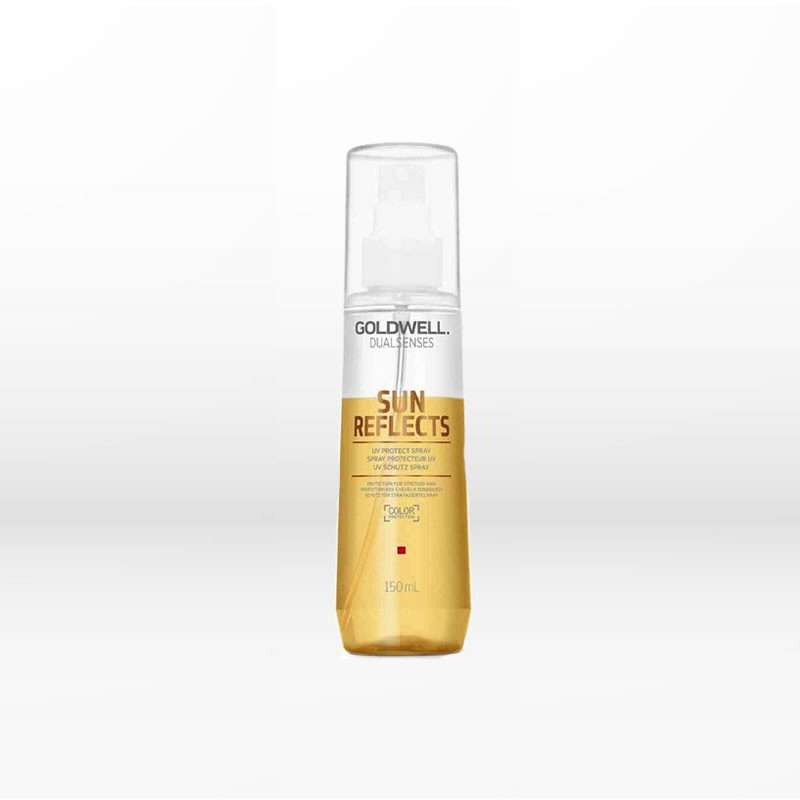 Goldwell Dualsenses Sun Reflects Uv Protect Spray 150ml Προστατεύει αμέσως από τις επιδράσεις του ήλιου, την πισίνα και το θαλασσινό νερό και από το ξεθώριασμα του χρώματος λόγω των ακτίνων UV.