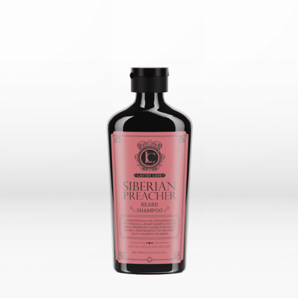 Lavish Care Siberian Preacher Beard Shampoo 300ml Σαμπουάν κατά της ξηροδερμίας για την γενειάδα. Σχεδιασμένο να ενυδατώνει και να προφυλάσσει το δέρμα από τους ερεθισμούς χαρίζοντας στα γένια πλούσια εμφάνιση. Paraben Free 