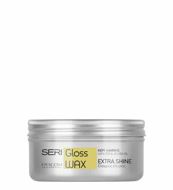 seri-gloss-wax-100ml - GoHair.gr Κερί διαμόρφωσης με ενισχυμένη λάμψη. Ιδανικό για γλυπτική στα μαλλιά και ευελιξία στο styling.