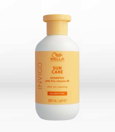 Wella Professionals Invigo Sun Care After Sun Shampoo καθαρισμού με προ-βιταμίνη Β5 για μετά την έκθεση στον ήλιο Καθαρίζει απαλά τα μαλλιά μετά την έκθεση στην άμμο και το αλάτι της θάλασσας