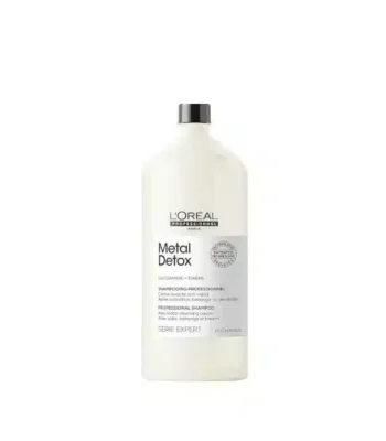 L'Oreal Professionel Metal Detox Shampoo 1500ml Σαμπουάν Αποτοξίνωσης Μαλλιών Τα μαλλιά γίνονται πιο δυνατά. Το χρώμα διαρκεί περισσότερο με 2x περισσότερη λάμψη. Επαγγελματική εγγύηση για τη βαφή, το balayage και το ξάνοιγμα.