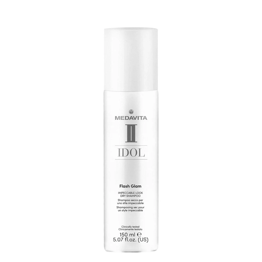 37726--idol-flash-glam-dry-shampoo-150ml_1719927520 - GoHair.gr Ξηρό σαμπουάν για άψογο στυλ σε μορφή σπρέι με άμεση δράση, Προσφέρει μια αίσθηση φρεσκάδας.