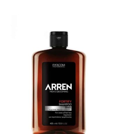Το ARREN FORTIFY SHAMPOO είναι κατάλληλο για περιπτώσεις τριχόπτωσης. Σύνθεση με τεχνολογία BioS*, βιοτίνη και ενεργά ιχνοστοιχεία μετάλλων.